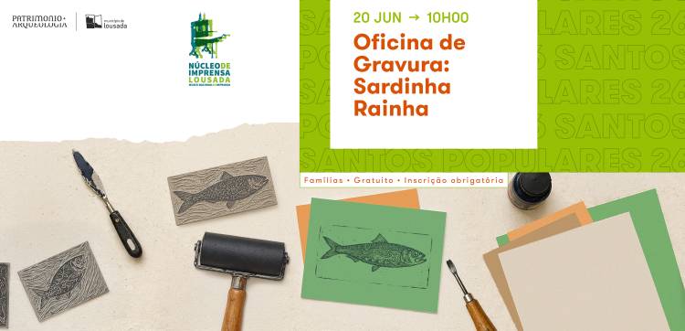 Oficina de gravura: Sardinha rainha