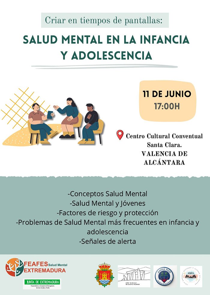 Charla Informativa sobre salud mental en la infancia y adolescencia
