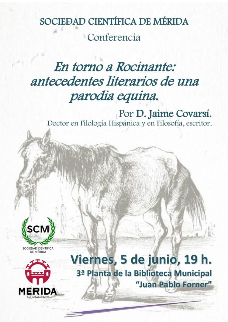 Conferencia: «En torno a Rocinante: antecedentes literarios de una parodia equina»