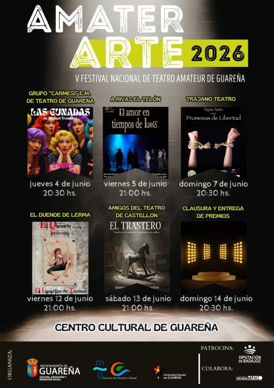 V Festival Nacional de Teatro Amateur de Guareña 2026