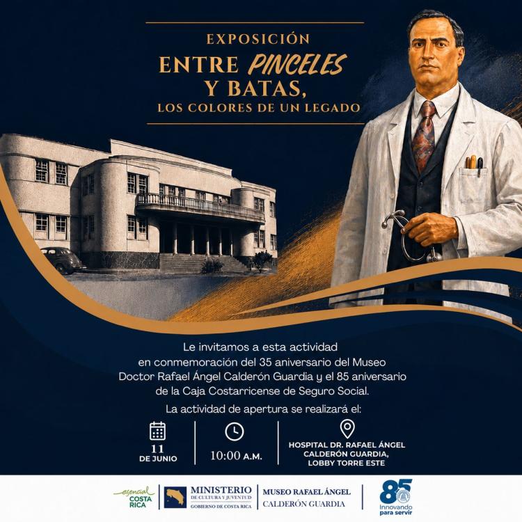 Exposición "Entre pinceles y batas, los colores de un legado"