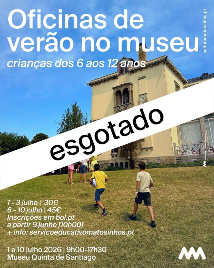 Oficinas de verão no museu