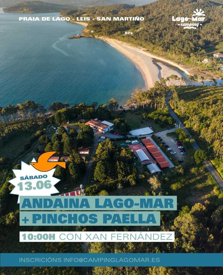 Andaina Lago-Mar con pinchos e paella