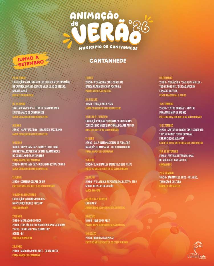Animação de Verão Cantanhede 2026