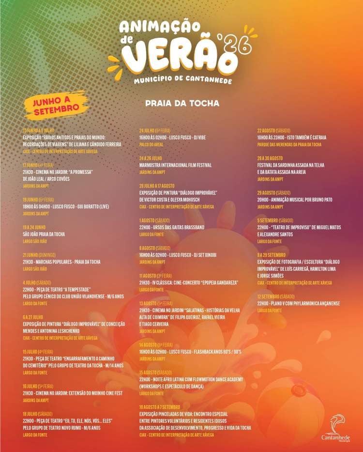 Animação de Verão Praia da Tocha 2026