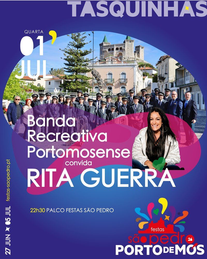 Banda Recreativa Portomosense convida Rita Guerra