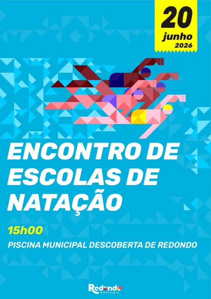 Encontro de Escolas de Natação | 20 de junho | 15h00 | Piscina Municipal Descoberta de Redondo