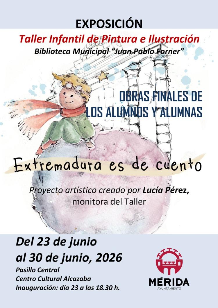 Exposición Taller Infantil de Pintura e Ilustración ‘Extremadura es de cuento’