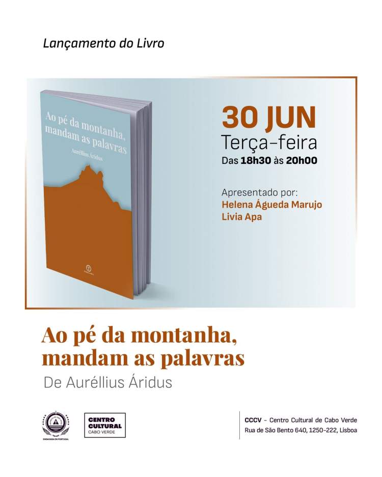 Lançamento do livro | Ao pé da montanha, mandam as palavras | De Auréllius Áridus