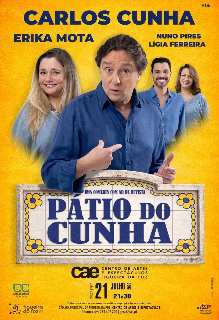 'Pátio do Cunha', com Carlos Cunha e Erika Mota