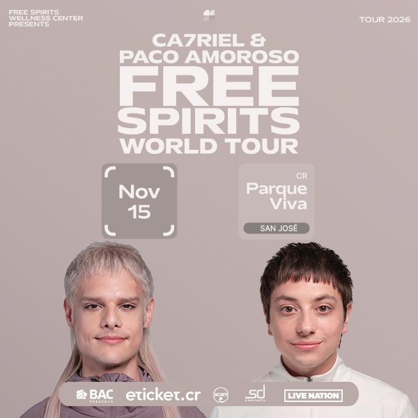 CA7RIEL Y PACO AMOROSO-FREE SPIRITS-ULTIMATE VIP EXPERIENCE- PARA +18 AÑOS