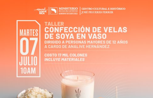 Taller: Confección de velas de soya en vaso