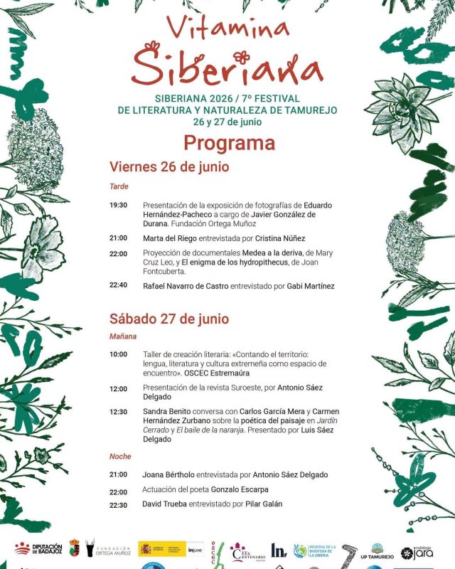 Vitamina Siberiana 2026 - Festival de Literatura y Naturaleza