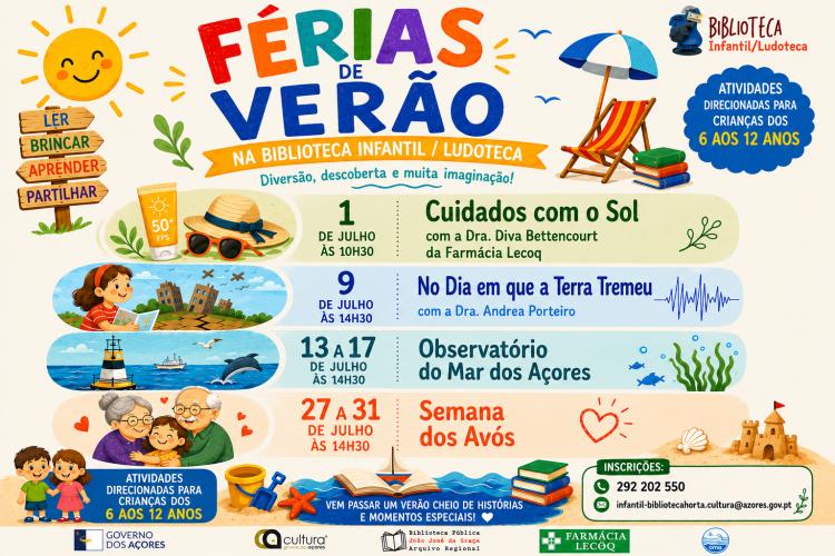 Férias de Verão na Biblioteca Infantil / Ludoteca