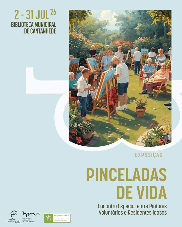 Exposição de pintura 'Pinceladas de Vida: encontro especial entre pintores voluntários e residentes Idosos', Associação de Desenvolvimento, Progresso e Vida da Tocha