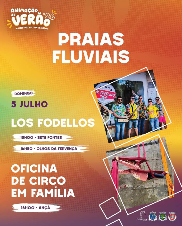 Animação de Verão - Piscina Natural de Ançã - Oficina de Circo em Família