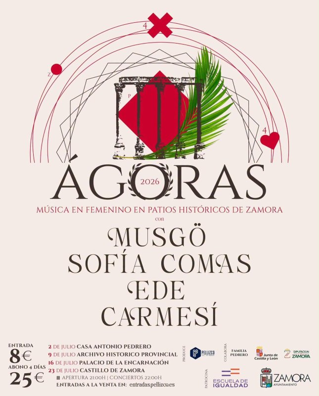Ágoras 2026: Música en Femenino en Patios Históricos de Zamora