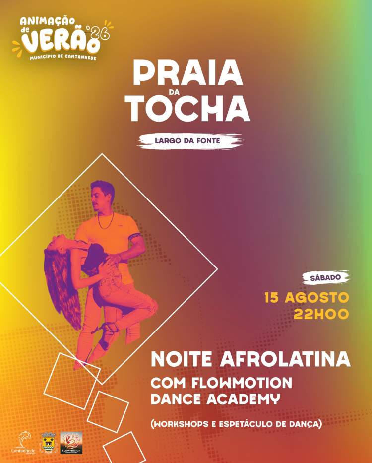 Animação de Verão na Praia da Tocha - Noite Afro Latina com Flow Motion Dance Academy