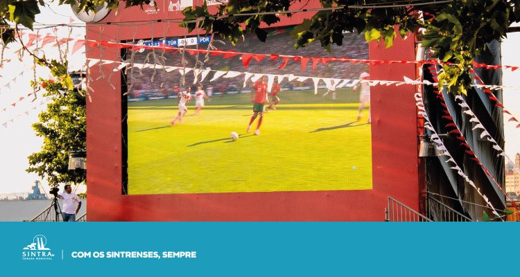 Projeção do Jogo da Seleção Portuguesa - Centro Lúdico de Massamá