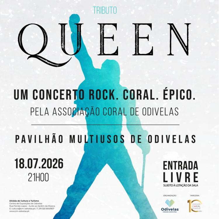TRIBUTO QUEEN – Um concerto Rock. Coral. Épico