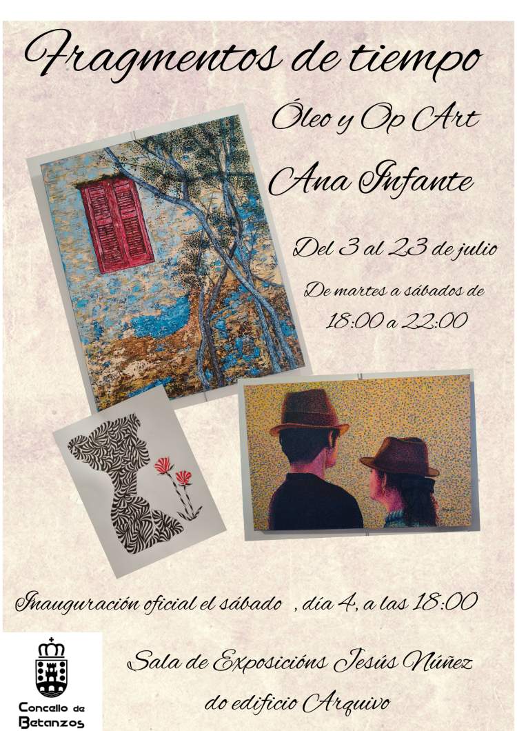 Exposición de óleo e op art titulada “Fragmentos de tiempo”