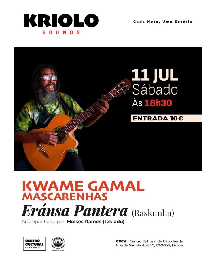 KWAME GAMAL - ERÁNSA PANTERA | Concerto intimista no 'Kriolo Sounds - Cada Nota, Uma Estória'