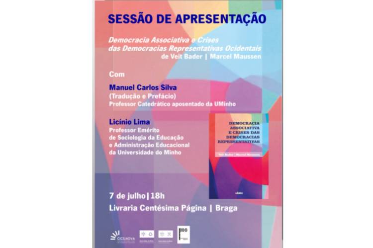 Apresentação do livro Democracia Associativa e Crises das Democracias Representativas Ocidentais