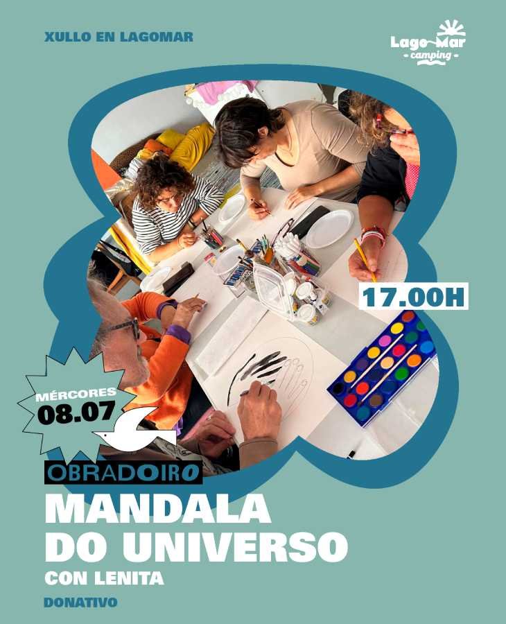 Obradoiro Mandala do Universo no Camping Lago-Mar