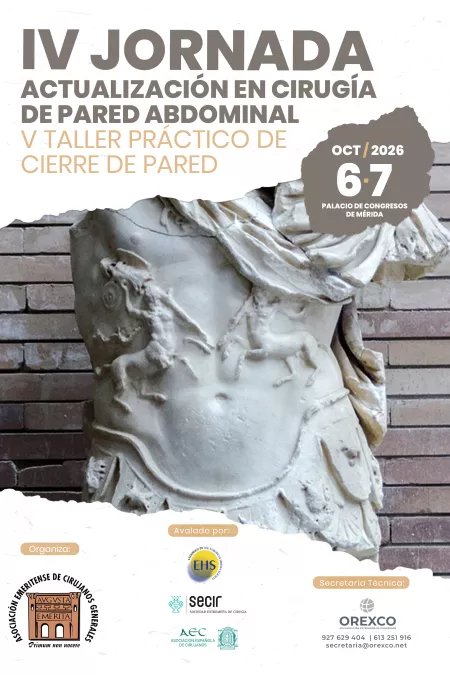 IV JORNADA ACTUALIZACIÓN EN CIRUGÍA DE PARED ABDOMINAL: V TALLER PRÁCTICO DE CIERRE DE PARED