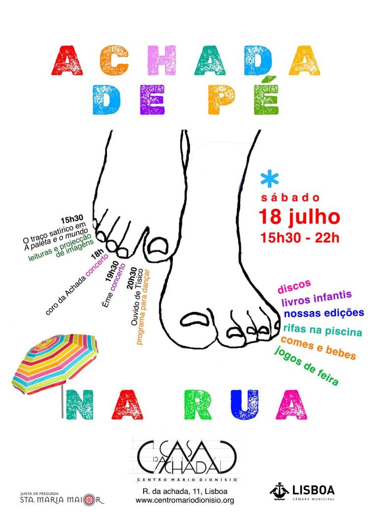 Achada de pé na rua