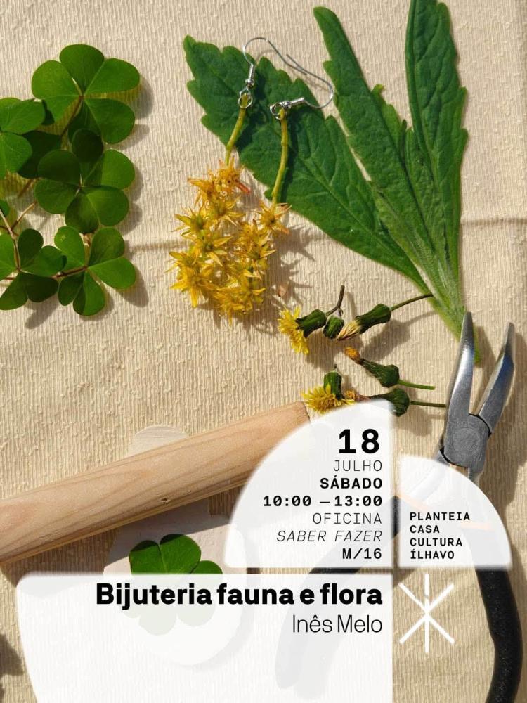 Oficina Saber Fazer: bijuteria fauna e flora