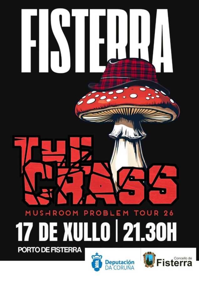 Concerto de The Crass en Fisterra