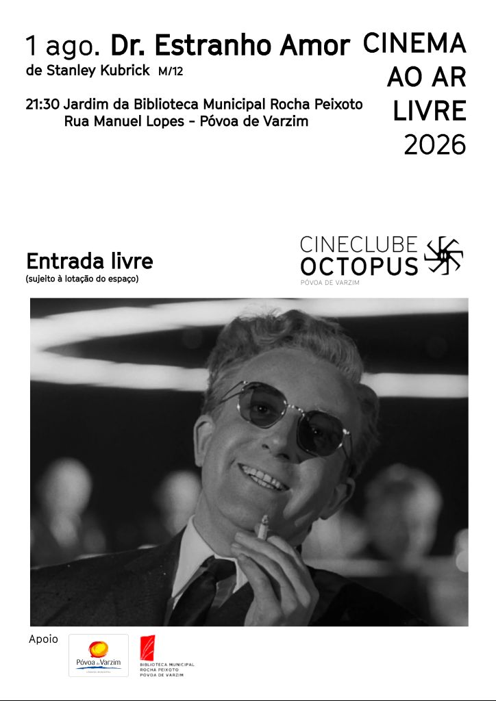 Cinema ao ar livre 'Dr. Estranho Amor'