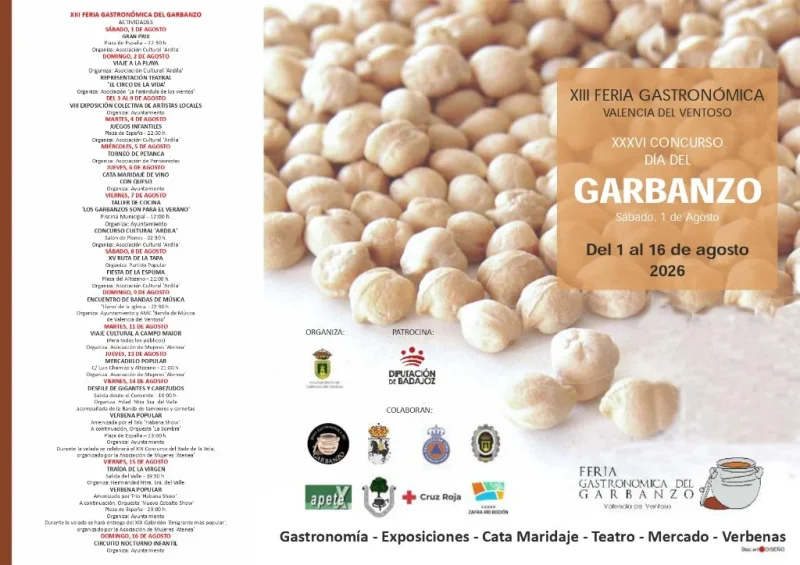 XIII Feria Gastronómica del Garbanzo 2026