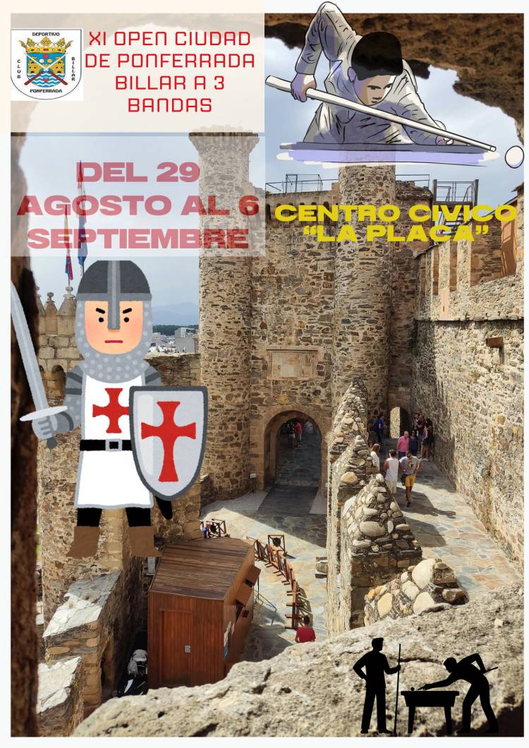 XI OPEN CIUDAD DE PONFERRADA BILLAR A TRES BANDAS