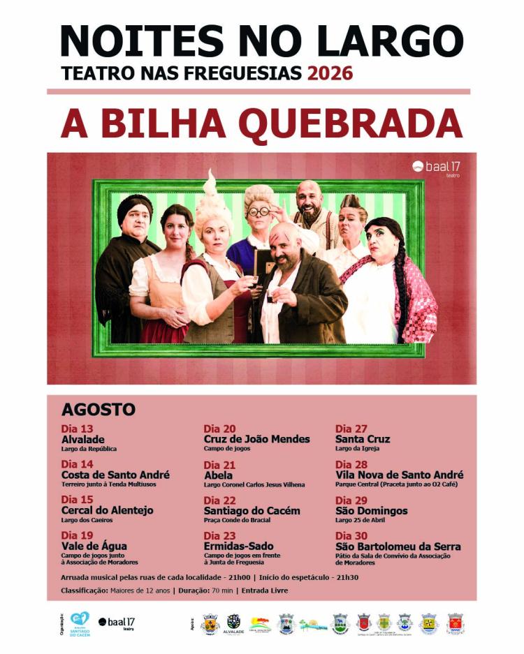 Teatro – Noites no Largo – A Bilha Quebrada