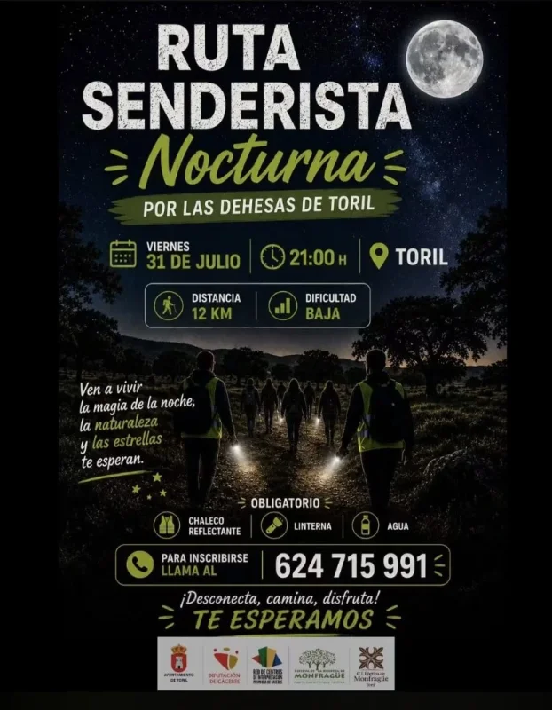 Ruta Senderista Nocturna en Toril