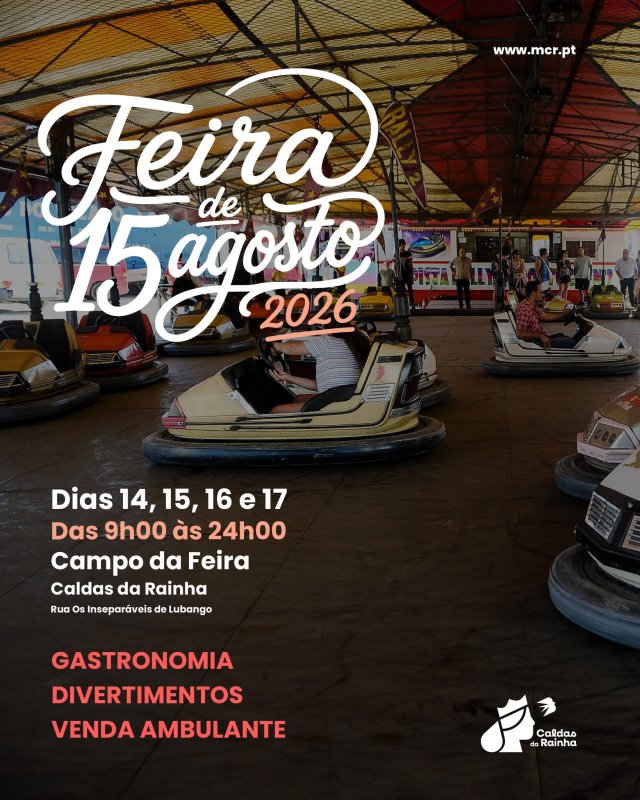 Feira de 15 de Agosto 2026 Caldas da Rainha