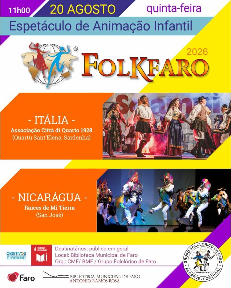 Espetáculo de Animação Infantil - FolkFaro 2026 (Grupo Folclórico de Faro)
