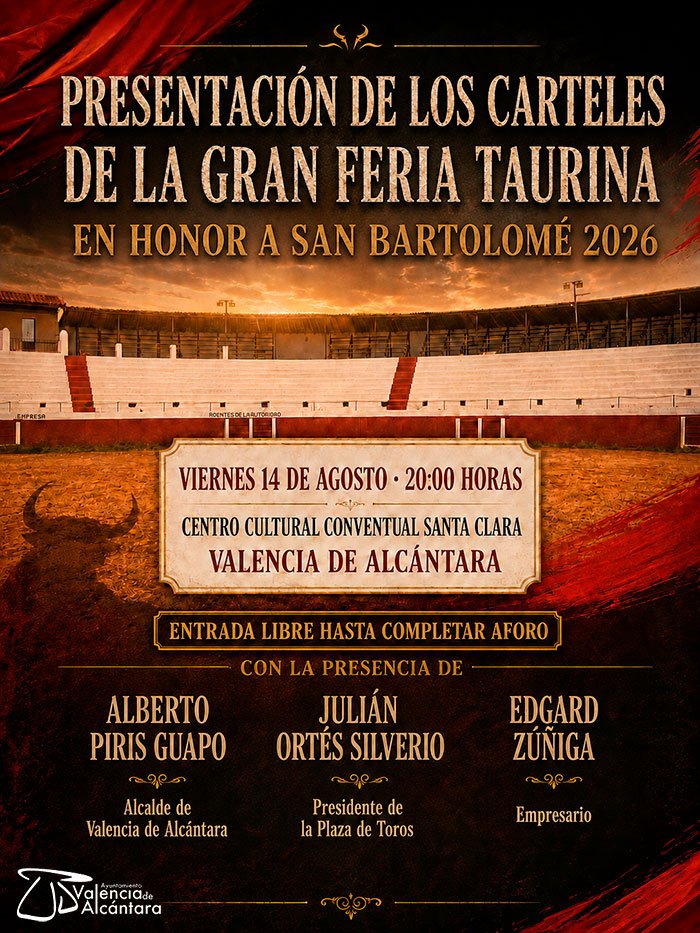 Presentación del Cartel de Toros San Bartolome 2026
