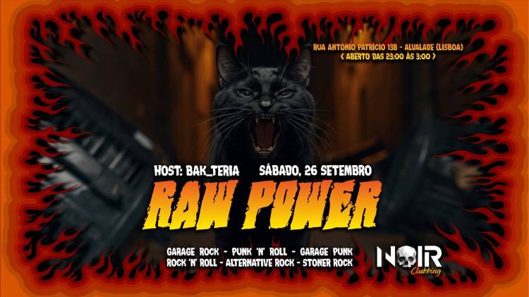 RAW POWER - Garage & Action Rock Night