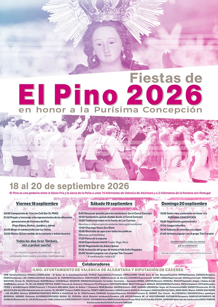 Fiestas en Honor a la Purísima Concepción en la Pedanía de El Pino