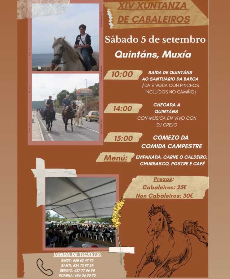 XIV Xuntanza de Cabaleiros de Quintáns 2026 en Muxía