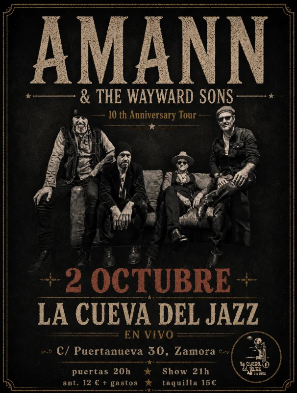 CONCIERTO | Amann & The Wayward Sons
