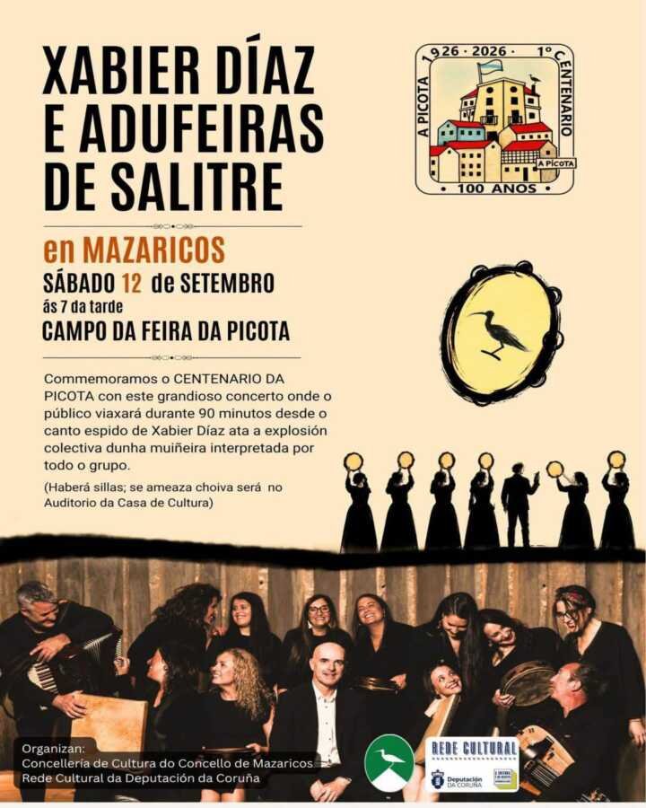 Xabier Díaz e Adufeiras de Salitre en Mazaricos