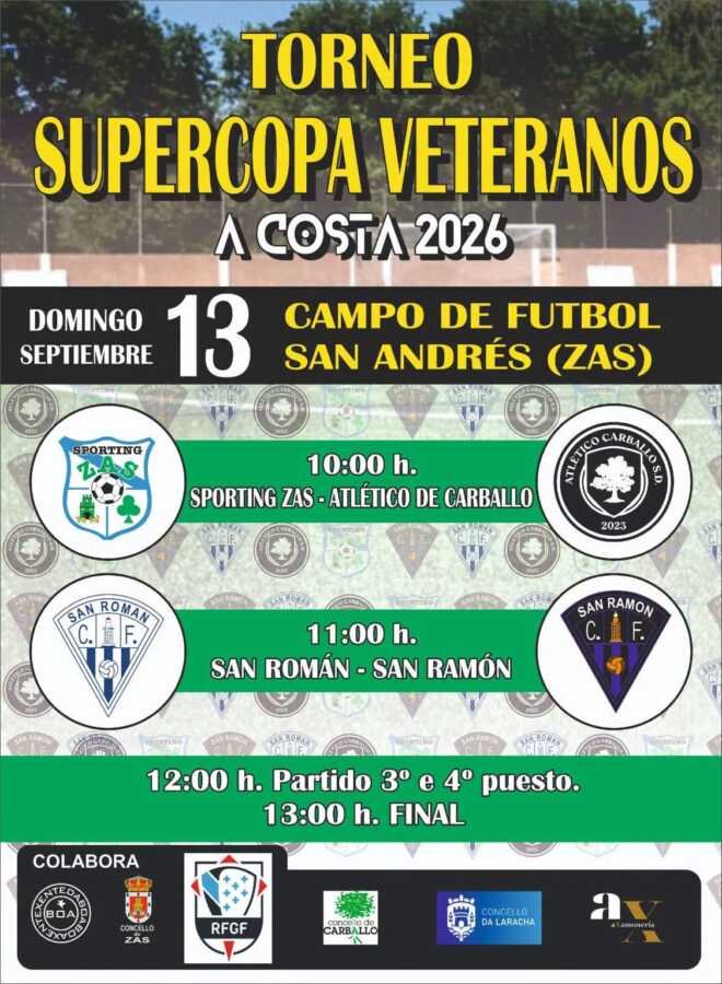 Torneo Supercopa Veteranos A Costa 2026 en Zas