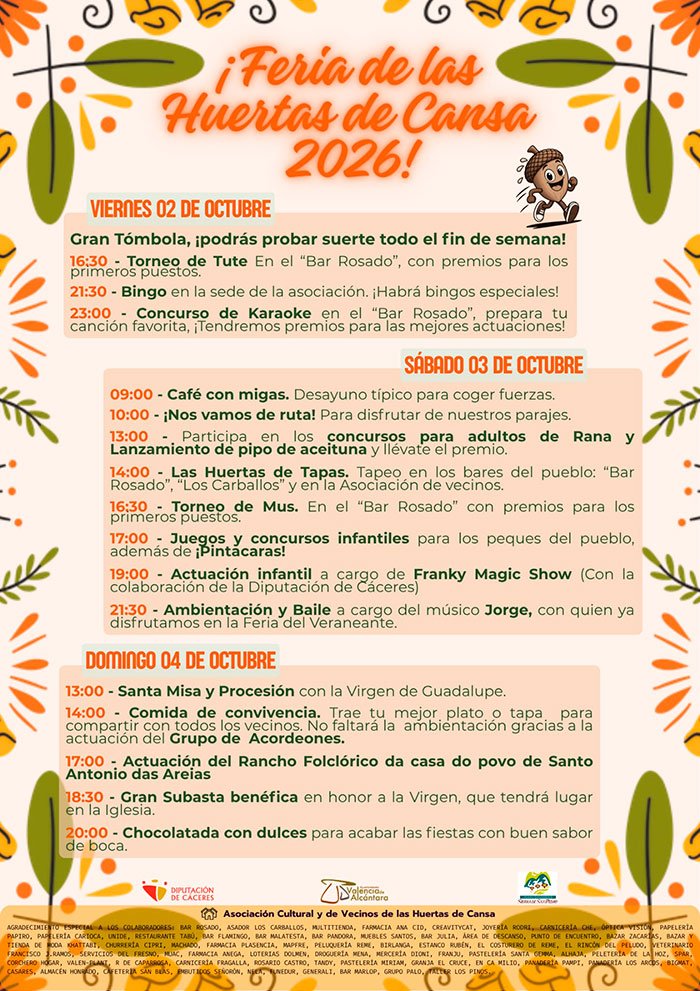 Fiestas de las Huertas de Cansa 2026