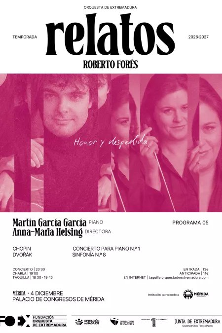 CONCIERTO DE LA ORQUESTA DE EXTREMADURA: HONOR Y DESPEDIDA