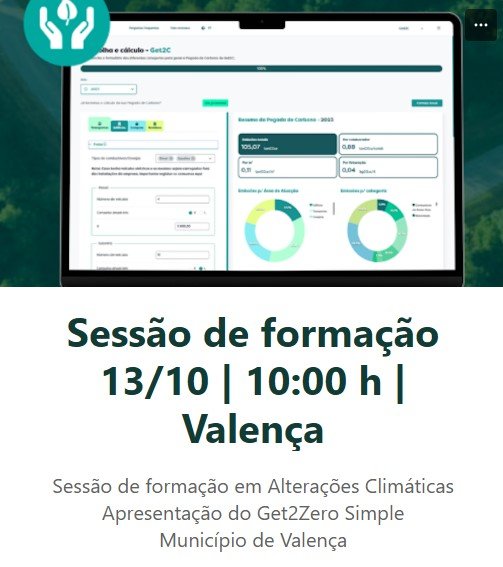 Training Session "Climate Change - Presentation of Get2Zero Valença"