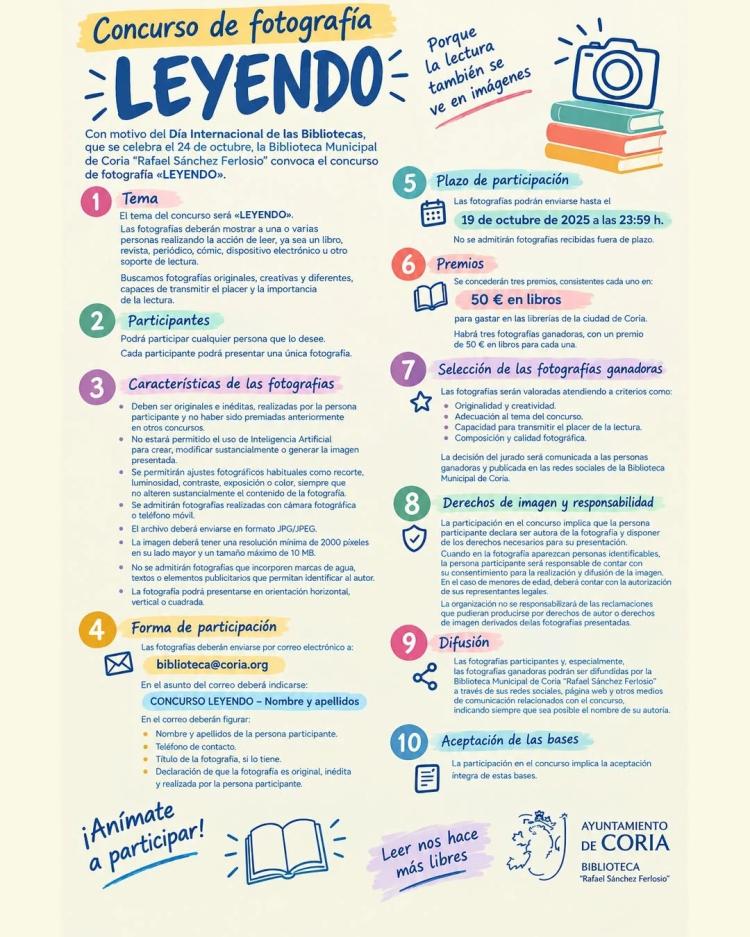 Concurso de Fotografía «Leyendo»
